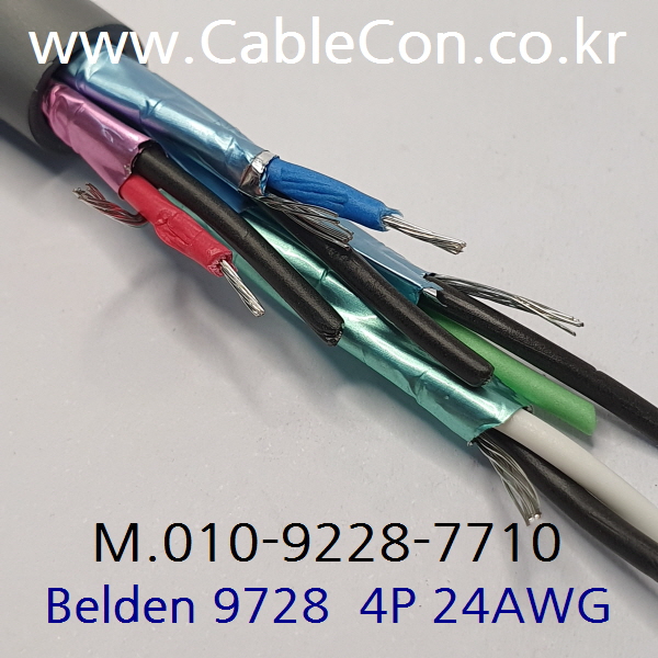 T.02-744-0909(공구공구) BELDEN 9728 벨덴 4Pr x 24(7x32)AWG, UL AWM 2919, EIA ...