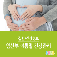 임산부 여름철 건강관리 어떻게 해야 하나요