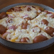 [아이간식] 세상 쉬운 또띠아 피자 만들기