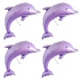 큐티 돌고래 은박풍선, 라벤다, 4개