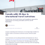 캐나다 COVID 19 입국제한 - 9월 말까지로 다시 연기