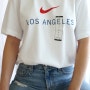 나이키 로스엔젤레스 로고 화이트 티셔츠