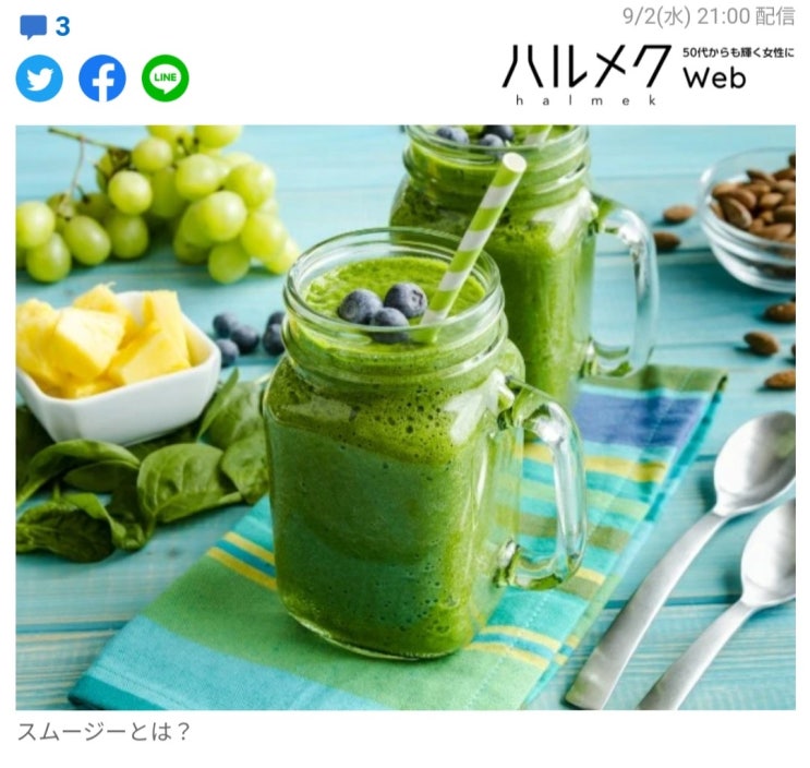 スムージーとは何？ ジュースと違うの？ (스무디와 쥬스의 차이점?) : 네이버 블로그