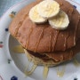 간단한 아이 간식, 든든한 아침식사 "바나나팬케이크" 만들기