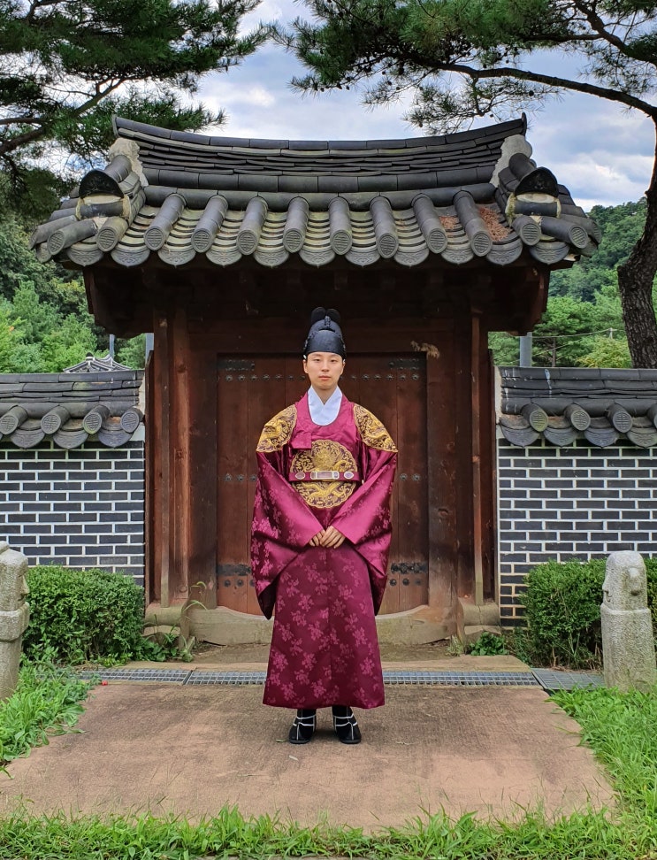 규화한복_ 자적용포 대여, 자주색 곤룡포, 임금님 옷 : 네이버 블로그