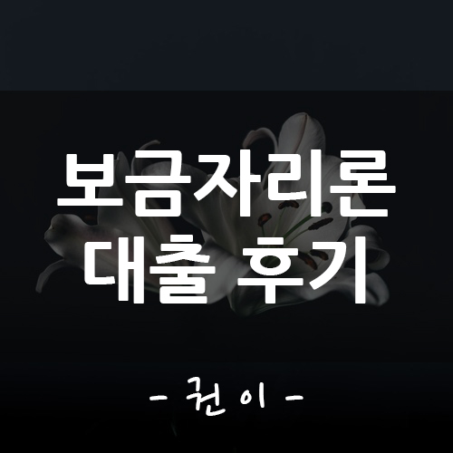 보금자리론 대출 완료 후기 및 조건 살펴보기 : 네이버 블로그