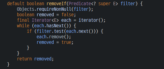 [Java/자바] - ArrayList.removeIf(predicate filter) : 네이버 블로그