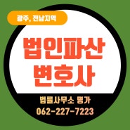 광주 장성 담양 곡성 구례 광양 순천 여수 고흥 보성 화순 장흥 강진 해남 목포 무안 함평 나주 영광 법인파산신청이 필요한 상황이라면