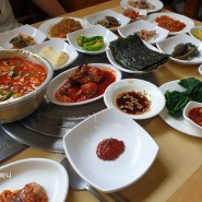 장성역 '해운대 식당' 푸짐하고 맛있는 애호박 정식