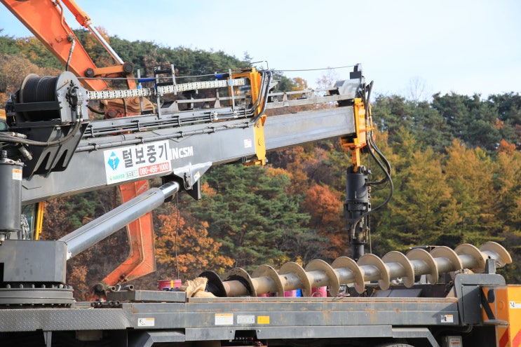 파일천공장비 건설현장 장비보유털보중기 : 네이버 블로그