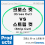 크로스컷(Cross Cut) vs 스트립 컷(Strip Cut)