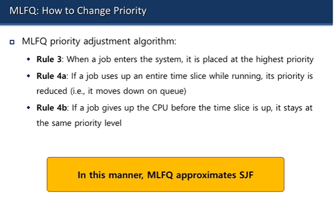Operating System [17] Scheduling: The Multi-Level Feedback Queue 2 ...