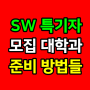 SW특기자전형 : 모집 대학, 학과, 준비방법