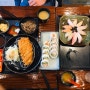 공릉 미소야 : 로스카츠모밀, 생선초밥, 새우 크래미롤
