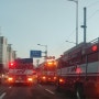 부산 도시고속도로 망미램프 구간 차량 화재