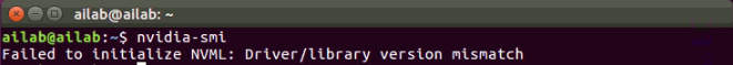 Failed to initialize NVML: Driver/library version mismatch 해결 : 네이버 블로그