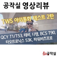 [영상리뷰] TWS 이어폰 야외통화 테스트 2탄 (7종 비교테스트)