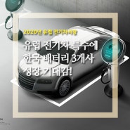 유럽 전기차 특수에 한국 배터리 3개사 성장 기대감!