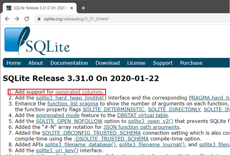 SQLite 3.31.0에 새로 추가된 GENERATED COLUMN(생성된 열 : 다른 곳에선 "계산된 열") : 네이버 블로그