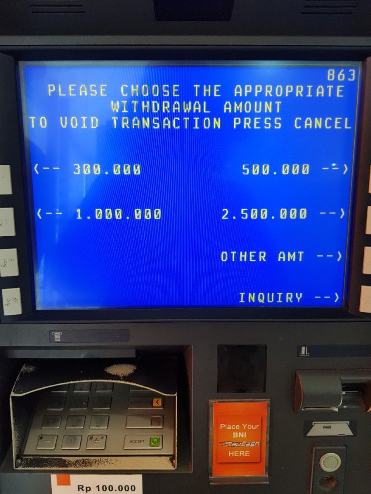 카카오뱅크 체크카드 해외 ATM출금 : 네이버 블로그