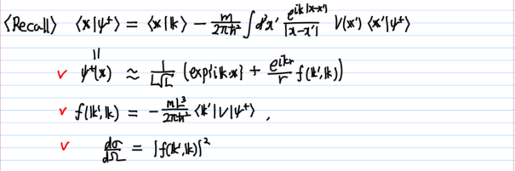 Scattering Theory (3) - First-Order Born approximation : 네이버 블로그