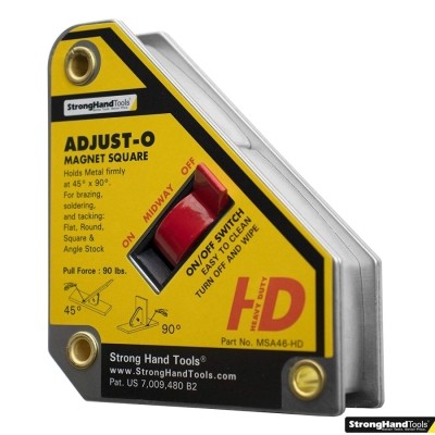 Strong Hand Tools, Heavy Duty, Adjust-O Magnet Square, On/Off Switches ...