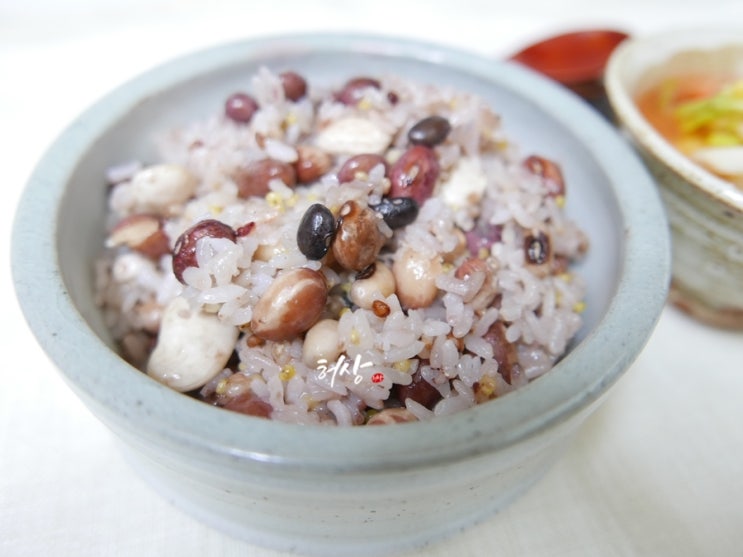 팥밥 만드는법 시간이 중요한 맛있는 찹쌀밥 하기 : 네이버 블로그