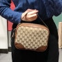 [독일아울렛]구찌 클래식 GG 캔버스 크로스백/GUCCI ORIGINAL GG CANVAS DOLLAR CALF CROSS BAG[449413 KY9LG]