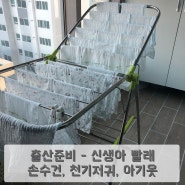 출산준비 - 아기옷 세탁하기 ( 손수건, 천기저귀, 아기옷 빨래) feat. 올뉴 트롬건조기