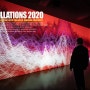 음악주파수를 그래픽으로 표현한 예술 - Oscillation 2020