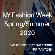 2020 팬톤(PANTONE) S/S 패션 트렌드 컬러 리포트 - 봄/여름 뉴욕 패션 위크