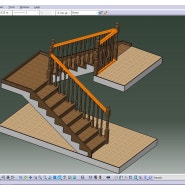 계단 만들기 3 핸드레일 (카티아 자동 설계)