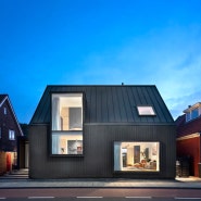 A Modern Black House in Lijnden, a Village in the Netherlands