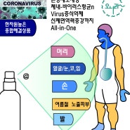 코로나바이러스 초기증상의심시 마시는 체내 살균소독제(+체외 전신피부소독제)