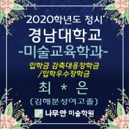 2020학년도 정시 경남대학교(장학생포함) 합격-나무안미술학원