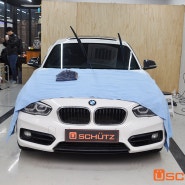 BMW 118d 틴팅 재시공, 분당슈츠에서 밝은 필름으로 완성