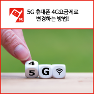 5G 요금제 LTE 요금제로 변경하는 방법!