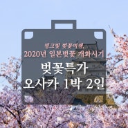 2020 일본 벚꽃 개화시기 & 일본 오사카 가볼만한 곳