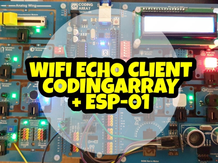 WIFI Echo Client - CODINGARRAY with ESP-01 : 네이버 블로그