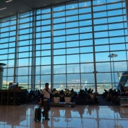 인천공항 2터미널 면세점.코로나에도 사람이 많네