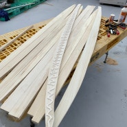 3일차 - chambered wooden surfboard
