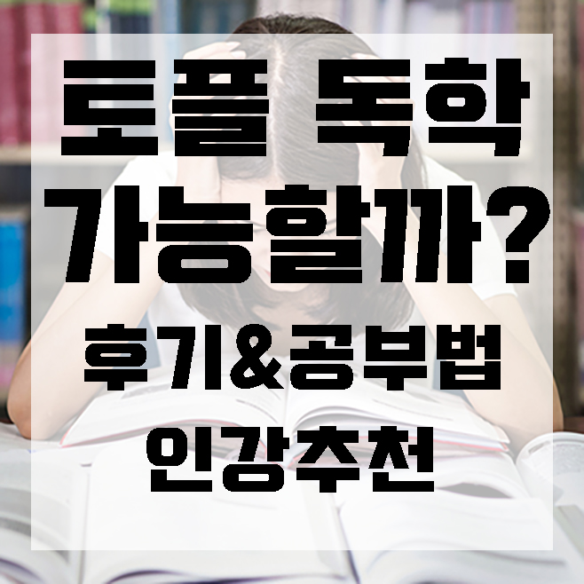 토플 독학 가능할까? 후기 및 공부법과 인강 추천! : 네이버 블로그