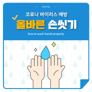 코로나바이러스예방 - 올바른 손씻기 알아봐요 (HOW TO WASH HANDS)