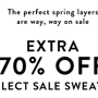 [loft] 로프트 스웨터 제품 70% 할인 중이에요~ 일부 상품만 됩니다. 오후 4시까지 적용될거 같아요~