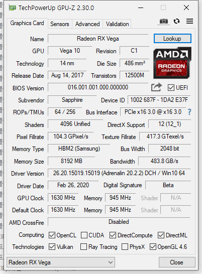 TechPowerUp GPU-Z v2.30.0 최신 버전 : 네이버 블로그