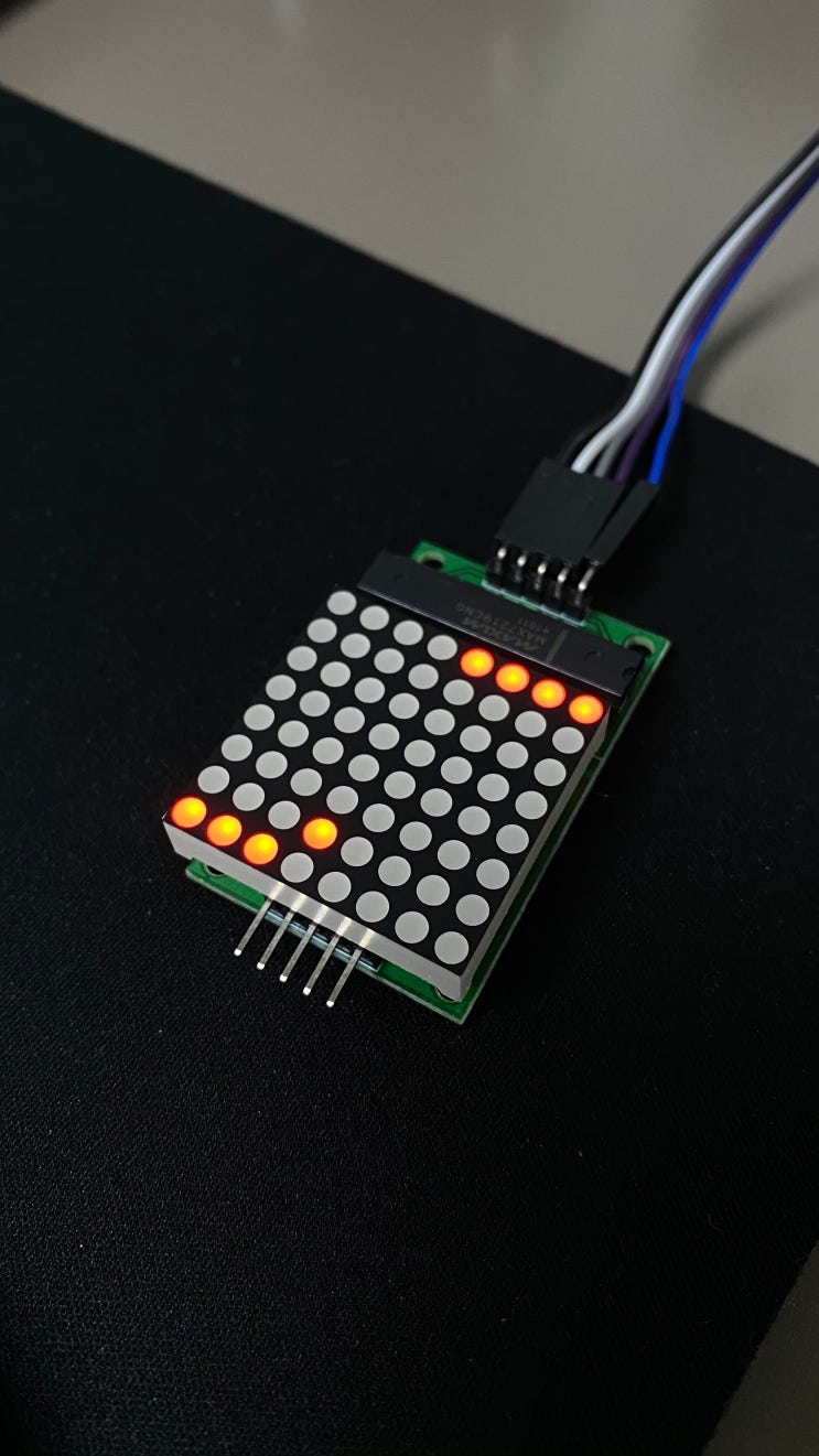 [8x8 Dot Matrix] 도트 매트릭스 제어하기 : 네이버 블로그