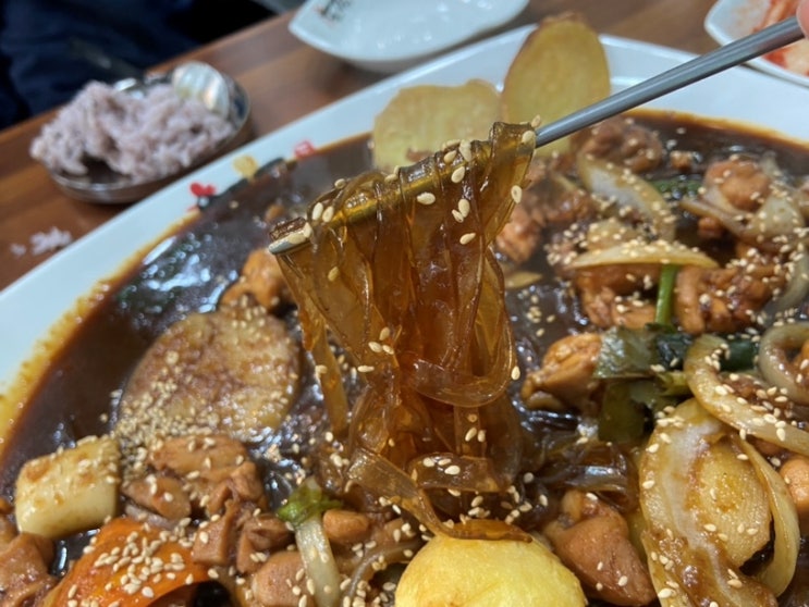 마두역 맛집 두찜두마리찜닭 넓적당면 변경은 진리 : 네이버 블로그