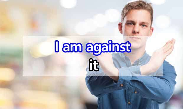 I am against ~ #패턴영어 예문 : 네이버 블로그