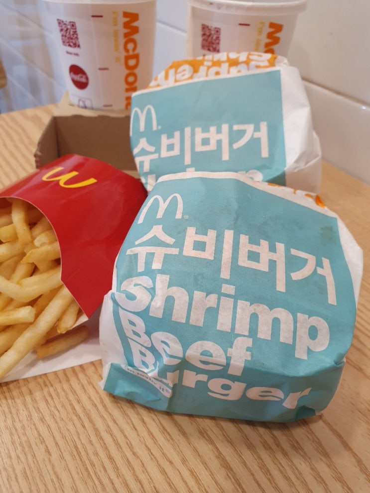 맥도날드 새우버거 슈비버거 맛있네용~ : 네이버 블로그