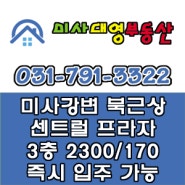 하남미사지구 북근상 센트럴프라자 상가 임대.[미사대영부동산공인중개사]